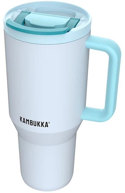 Kubek termiczny Kambukka Rio Frosty Coconut 950 ml Biały z niebieskim (11-08003) (5407005144329) - obraz 2