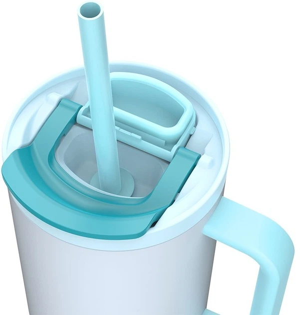 Kubek termiczny Kambukka Rio Frosty Coconut 950 ml Biały z niebieskim (11-08003) (5407005144329) - obraz 6