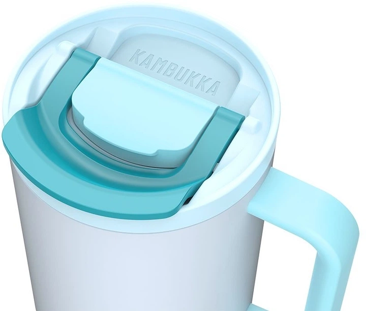 Kubek termiczny Kambukka Rio Frosty Coconut 950 ml Biały z niebieskim (11-08003) (5407005144329) - obraz 7