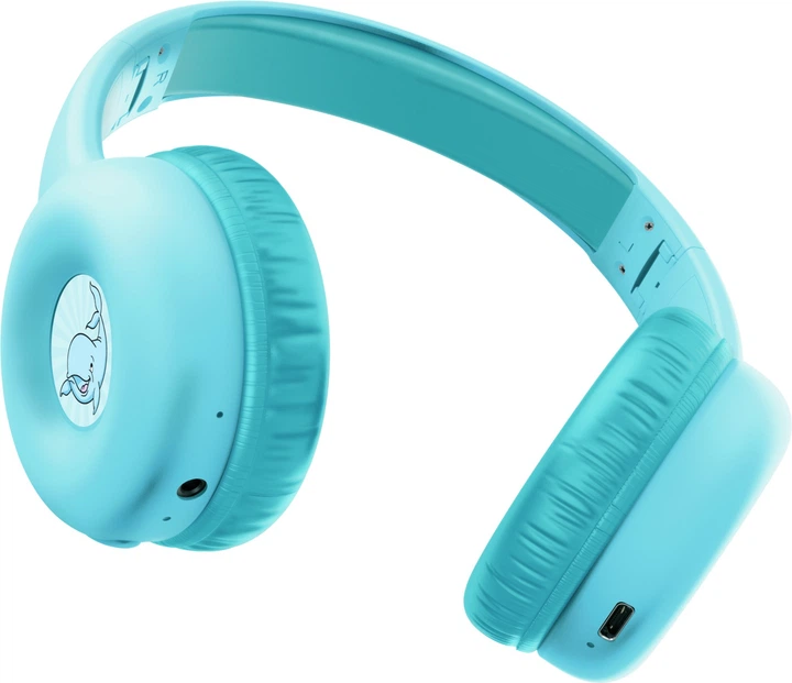 Słuchawki Trust Nouna Kids Wireless Blue 25275 (8713439252750) - obraz 5