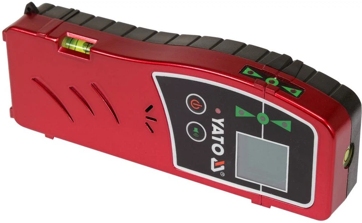 Приймач Yato YT-30421 з тримачем лазерного зеленого променя живлення - батарея 9 В 6LF22 діап. 1-70 м (5906083115721) - зображення 2