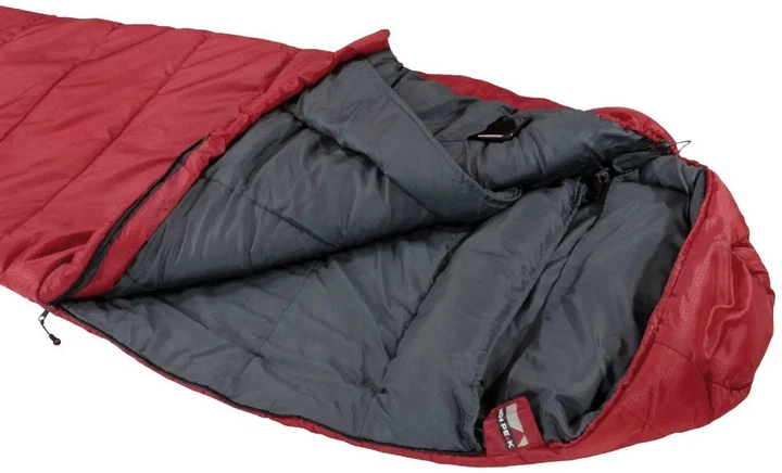 Śpiwór High Peak Redwood L -3°C 929560 Dark Red/Grey (4001690230926) - obraz 2
