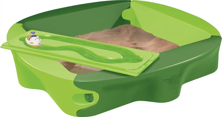 Пісочниця Big з пластиковим накриттям 138 х 138 х 27 см (800056733) (4004943567336) - зображення 2