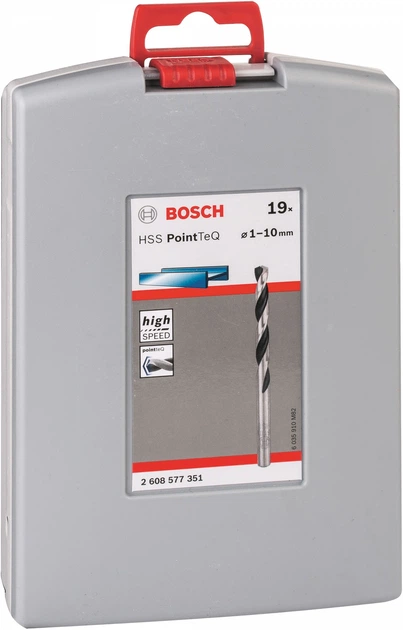 Zestaw wierteł do metalu Bosch HSS PointTeQ 19 szt (2608577351) (3165140917698) - obraz 4