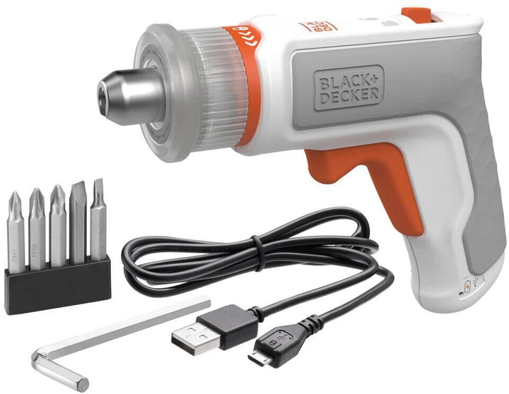 Wkrętak elektryczny akumulatorowy Black+Decker BCRTA01 (5035048733844) - obraz 2