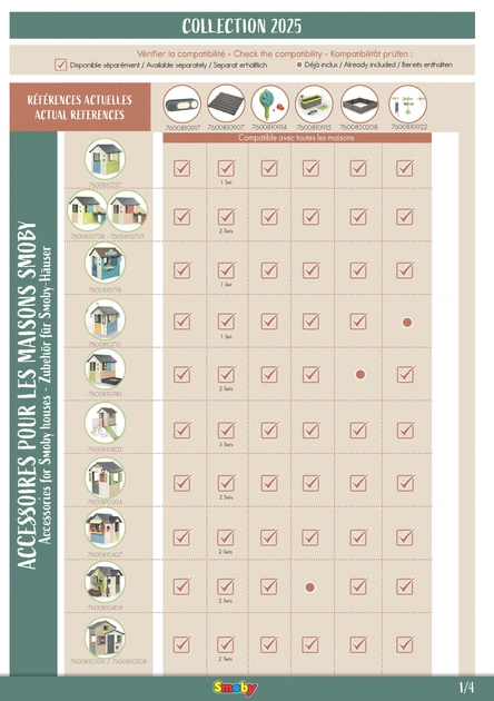 Набір додаткових елементів Smoby Life для будинку Синоптик 7600810922 (3032168109223) - зображення 4