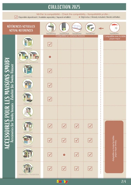 Літня кухня Smoby Toys Life для будинку з аксесуарами 54x34.5х98 см 7600810926 (3032168109261) - зображення 4