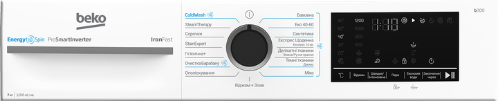 Стиральная машина узкая Beko BM3WFSU47215WB - Фото 9 Стиральная машина узкая Beko BM3WFSU47215WB - изображение 9