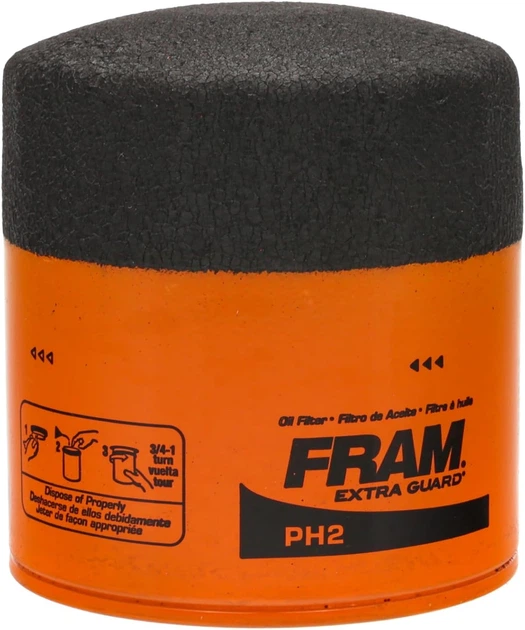 Масляный фильтр FRAM Extra Guard PH2 с ресурсом 16000 км для легковых авто Chevrolet, Ford, Mazda, Dodge и Cadillac - изображение 2