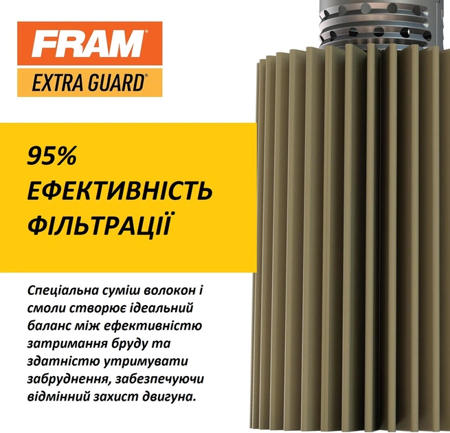 Масляный фильтр FRAM Extra Guard PH2 с ресурсом 16000 км для легковых авто Chevrolet, Ford, Mazda, Dodge и Cadillac - изображение 4