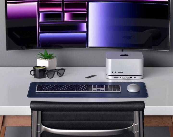 Док-станция Satechi Stand & Hub для Mac Mini M1-M2 с подставкой и расширением портов (без коробки) - изображение 3