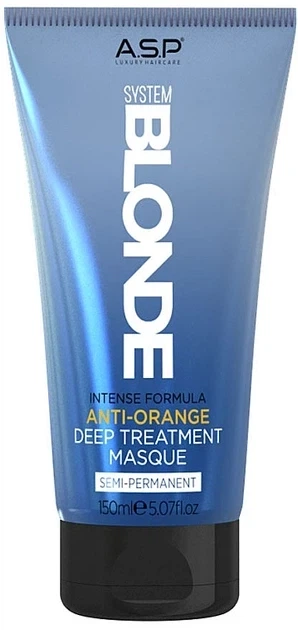 Глубокая маска для волос System Blonde Anti-Orange для холодного блонда - Фото 1 Глубокая маска для волос System Blonde Anti-Orange для холодного блонда - изображение 1