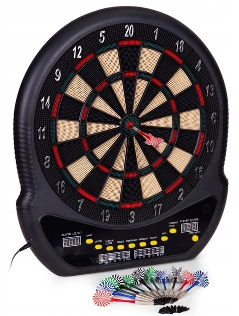 Дартс електронний EcoToys з LCD‑дисплеєм 27 ігор у комплекті 12 дротиків 48 см (AP-400) (5905817008902) - зображення 3
