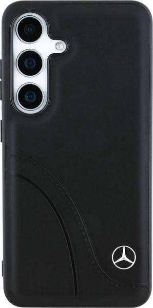 Панель Mercedes Leather Curved Stitches для Samsung Galaxy S25 Black (3666339424121) - зображення 3