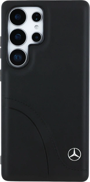 Панель Mercedes Leather Curved Stitches для Samsung Galaxy S25 Ultra Black (3666339424145) - зображення 3
