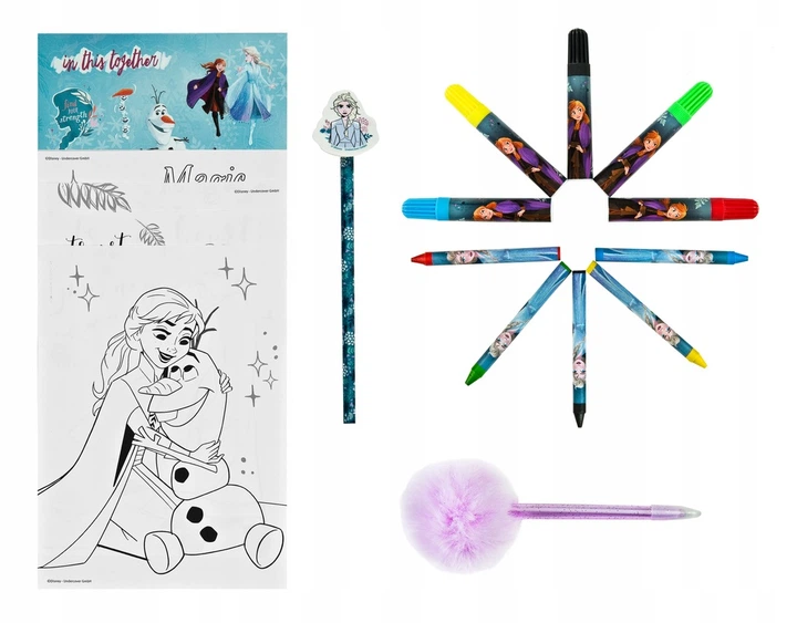 Zestaw do rysowania Stnux Kraina Lodu z plecakiem (4043946307228) - obraz 3