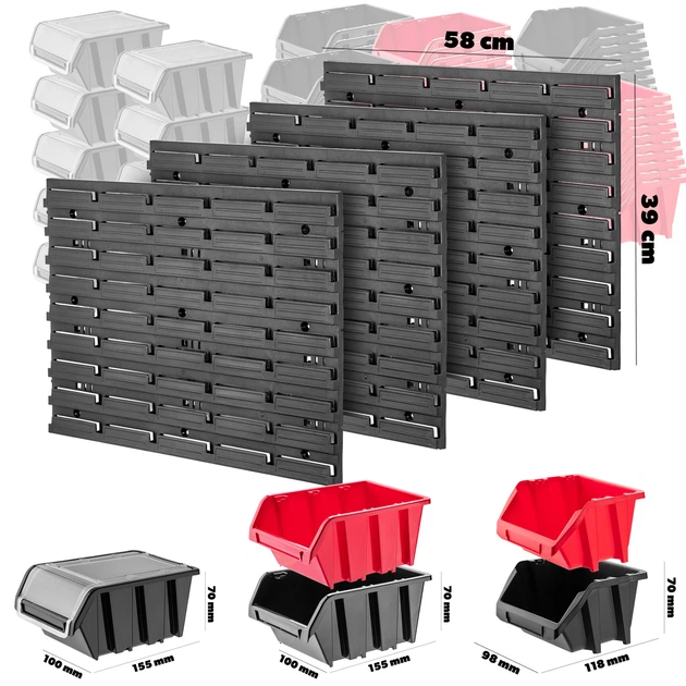 Tablica narzędziowa Kadax K7662 ścianka warsztatowa 116 x 78 cm 80 elementów (5903699468081) - obraz 5