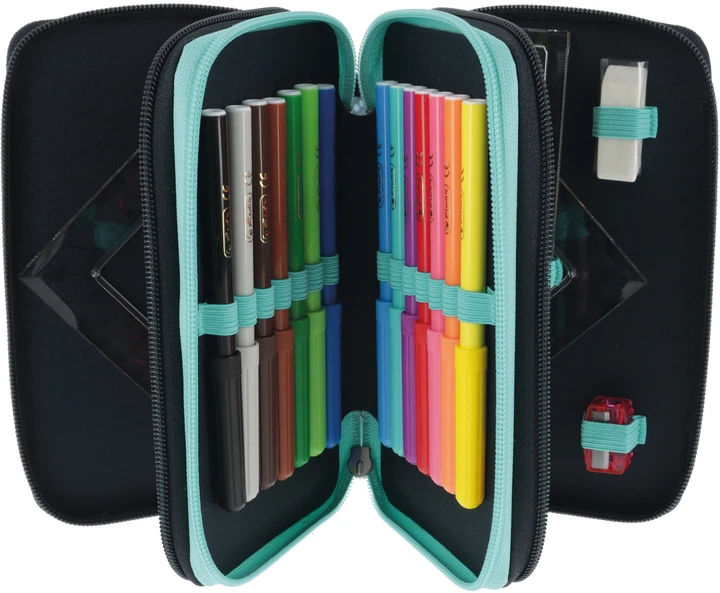 Piórnik z wypełnieniem Herlitz Triple Happy Lions 31 elementów (50043422) - obraz 4