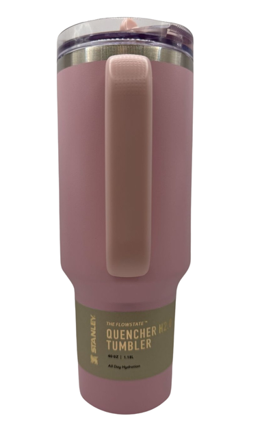 Термос термочашка Stanley Quencher ProTour Flip Straw Tumbler 1,18 л з нержавіючої сталі Pink KT7001929 - зображення 8