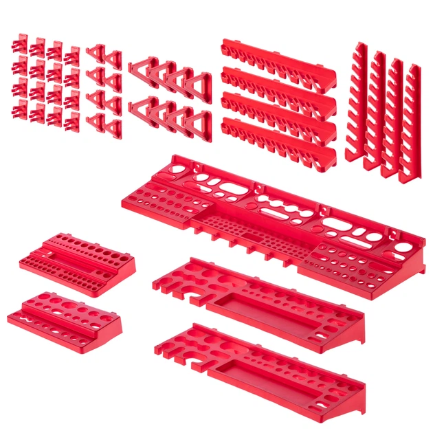 Tablica narzędziowa Kadax K7653 ścianka warsztatowa 116 x 78 cm 70 elementów (5903699468050) - obraz 6