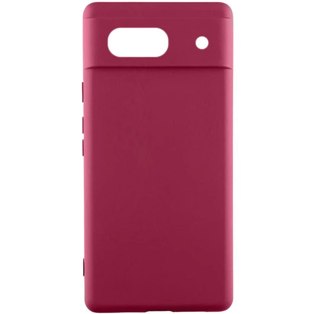 Чохол Silicone Cover Ummi Lakshmi Full Camera (AA) для Google Pixel 7a Бордовий / Marsala - Фото 1 Чохол Silicone Cover Ummi Lakshmi Full Camera (AA) для Google Pixel 7a Бордовий / Marsala - изображение 1