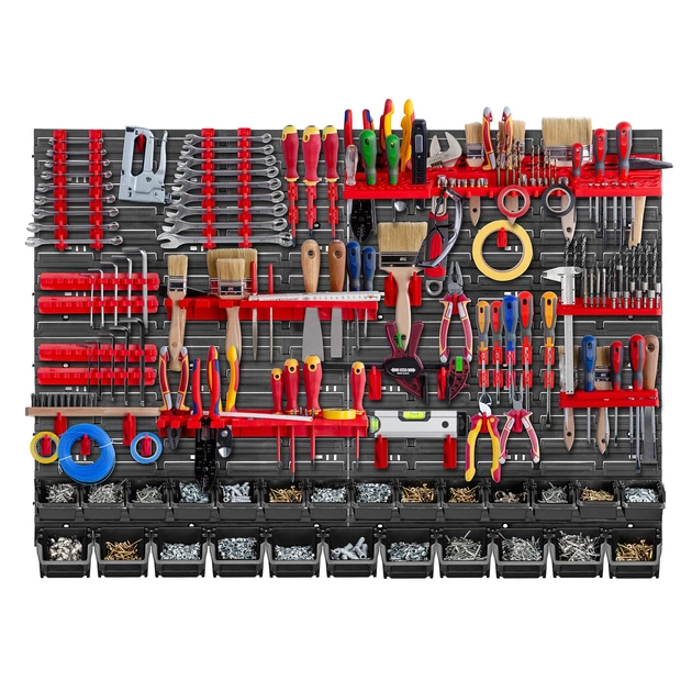 Tablica narzędziowa Kadax K7654 ścianka warsztatowa 116 x 78 cm 70 elementów (5903699468067) - obraz 5