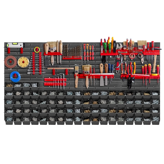 Tablica narzędziowa Kadax K7728 ścianka warsztatowa 156 x 78 cm 101 element (5903699468807) - obraz 4