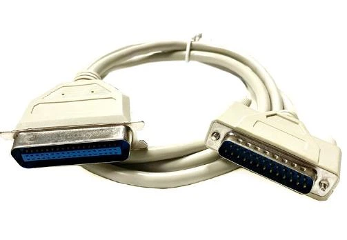 Кабель для принтера LPT-порт 1.5 м шнур DB25-С36M Папа-Мама(MALE-FEMALE) Белый - изображение 6