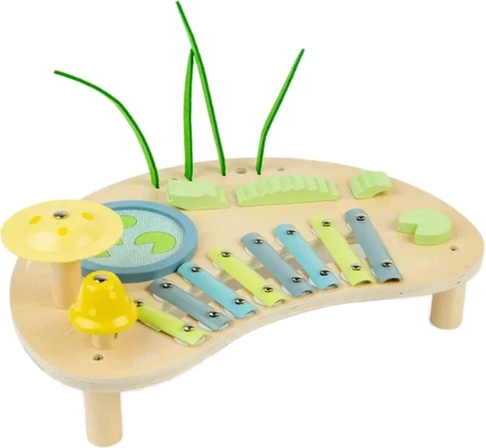 Стіл музичний дерев’яний Bigjigs Jungle 37066 (0691621850664) - зображення 2