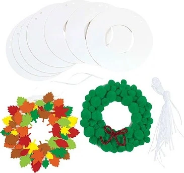 Wianki do dekoracji Colorations kartonowe 24 szt (5710903615335) - obraz 1