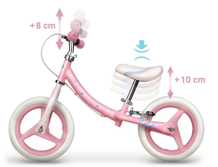 Rowerek biegowy Ricokids Fun Adventure Różowy (5903890630317) - obraz 5