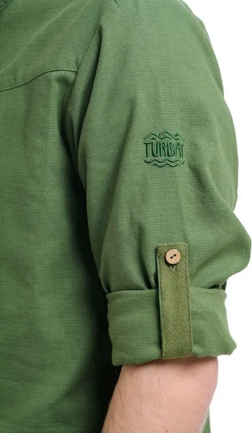 Рубашкa Turbat Madeira Hemp Mns S Bronze Green - изображение 5