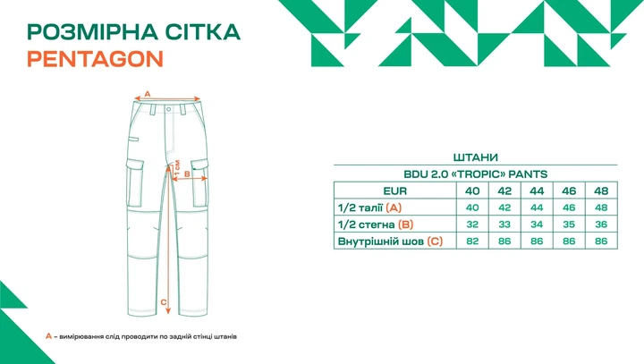 Брюки Pentagon BDU 2.0 "Tropic" Pants 50 Ral - изображение 5