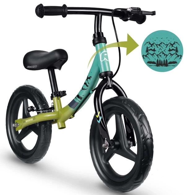 Rowerek biegowy Ricokids Fun Adventure Zielony (5903890630324) - obraz 3