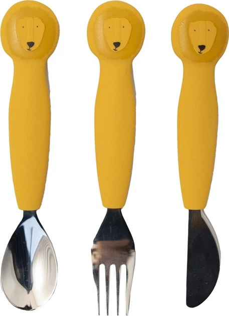 Zestaw sztućców Trixie Lew silikonowych 3 szt (5400858964328) - obraz 1