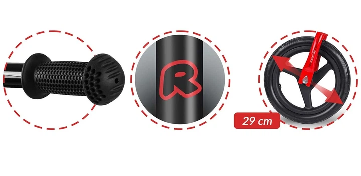 Rowerek biegowy Ricokids Fun Adventure Czarny (5903890630348) - obraz 4