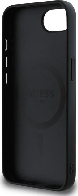 Панель Guess 4G Ring Triangle Logo with MagSafe для Apple iPhone 16e Black (GUHMPSE4P4TDPK) - зображення 7
