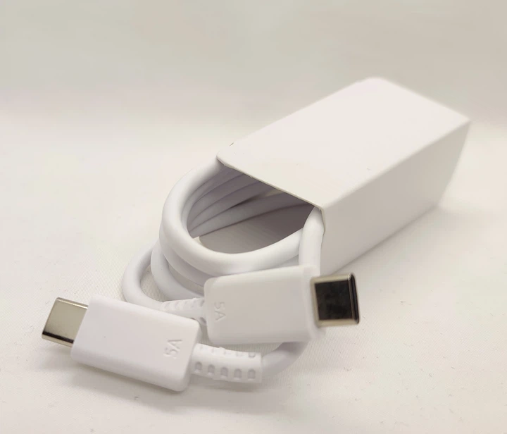 Зарядний пристрій для Samsung 25W PD плюс кабель 5A Type-C to Type-C / білий / швидка зарядка - изображение 5