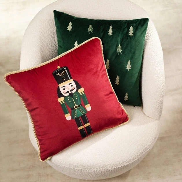 Наволочка Homla Nutcracker з мотивом Лускунчика 45 x 45 см (5904183827841) - зображення 7