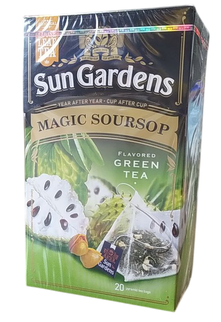 Чай зелений з саусепом Sun Gardens Magic Soursop 20 пірамідок - зображення 2