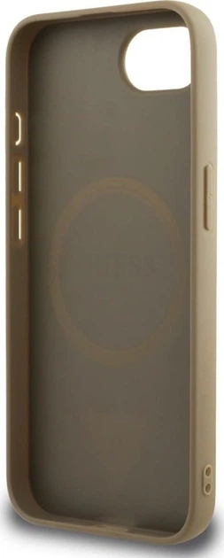 Панель Guess Grained Triangle with MagSafe для Apple iPhone 16e Brown (GUHMPSE4PGTSPSW) - зображення 7