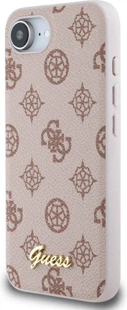 Панель Guess Peony Script with MagSafe для Apple iPhone 16e Brown (GUHMPSE4PGPYSW) - зображення 4