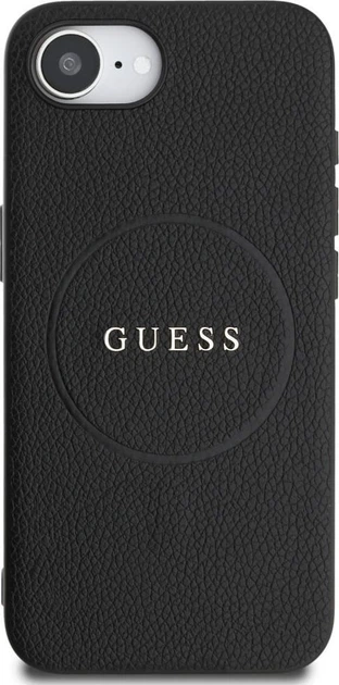 Панель Guess Grained Gold Ring with MagSafe для Apple iPhone 16e Black (GUHMPSE4PGHSMMK) - зображення 2