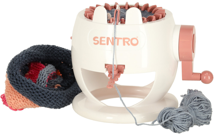 Zestaw kreatywny KIK Maszyna do szycia krosno dziewiarska 22-igłowa + 2 kłębki włóczki (5903039753808) - obraz 4