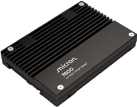 Диск SSD Micron 7600 Pro 3.84 TB U.2 SFF-8639 NVMe PCIe 5.0 x4 TLC 3D NAND (MTFDLAL3T8THG-1BP1DFCYYR) - зображення 2