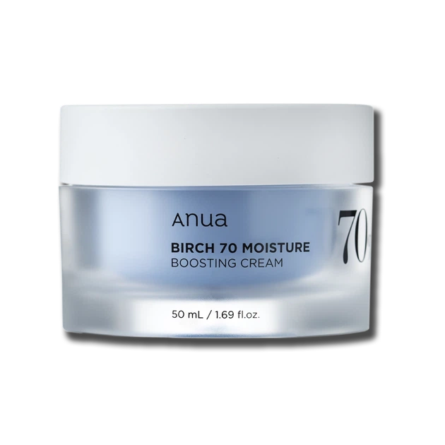 Заспокійливий крем із березовим соком Anua Birch 70% Boosting Cream Moisture 50ml - Фото 1 Заспокійливий крем із березовим соком Anua Birch 70% Boosting Cream Moisture 50ml - зображення 1