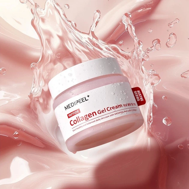 Колагеновий гель крем MEDIPEEL Red Lacto Collagen Hydro Gel Cream 80ml - Фото 2 Колагеновий гель крем MEDIPEEL Red Lacto Collagen Hydro Gel Cream 80ml - зображення 2
