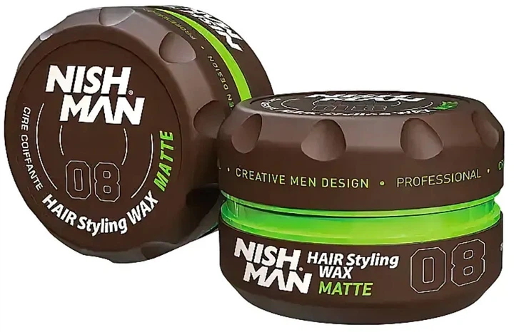 Воск для волос Nishman Hair Styling Wax 08 Matte 100 мл (8682035081203) - Фото 1 Воск для волос Nishman Hair Styling Wax 08 Matte 100 мл (8682035081203) - изображение 1