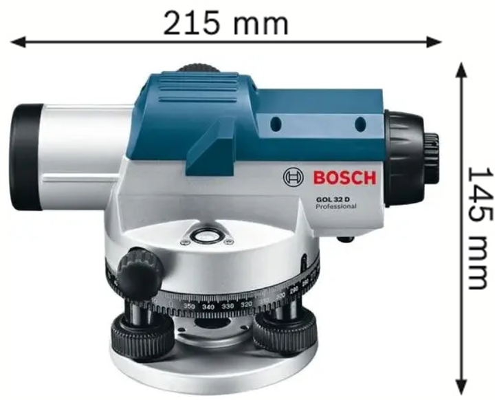 Niwelator optyczny Bosch Professional GOL 32 D 0601068500 (3165140711388) - obraz 3