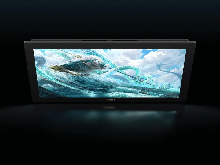 Графічний монітор Huion 23,8" Kamvas Pro 24,4K HDMI,DP,USB-C,DC,USB-A,чорний - Фото 4 Графічний монітор Huion 23,8" Kamvas Pro 24,4K HDMI,DP,USB-C,DC,USB-A,чорний - изображение 4